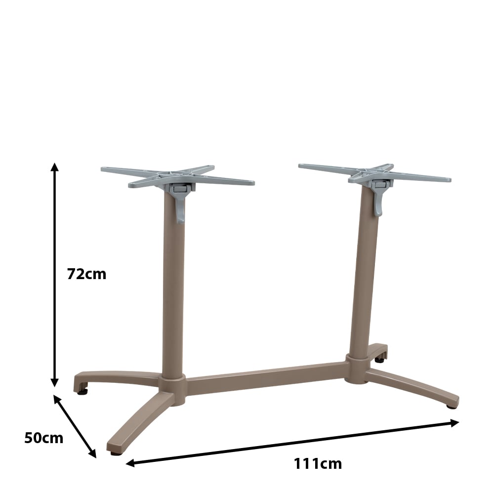 Outdoortisch Nora Double Clap Taupe