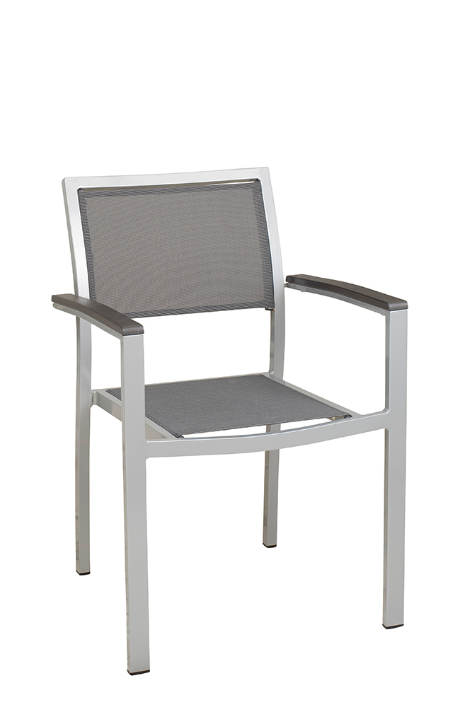 Stuhl Georgina Silber-Mixed-Grey