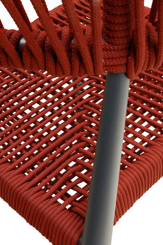 Stuhl Sanora Rope Red Stuhl Sanora Rope Red