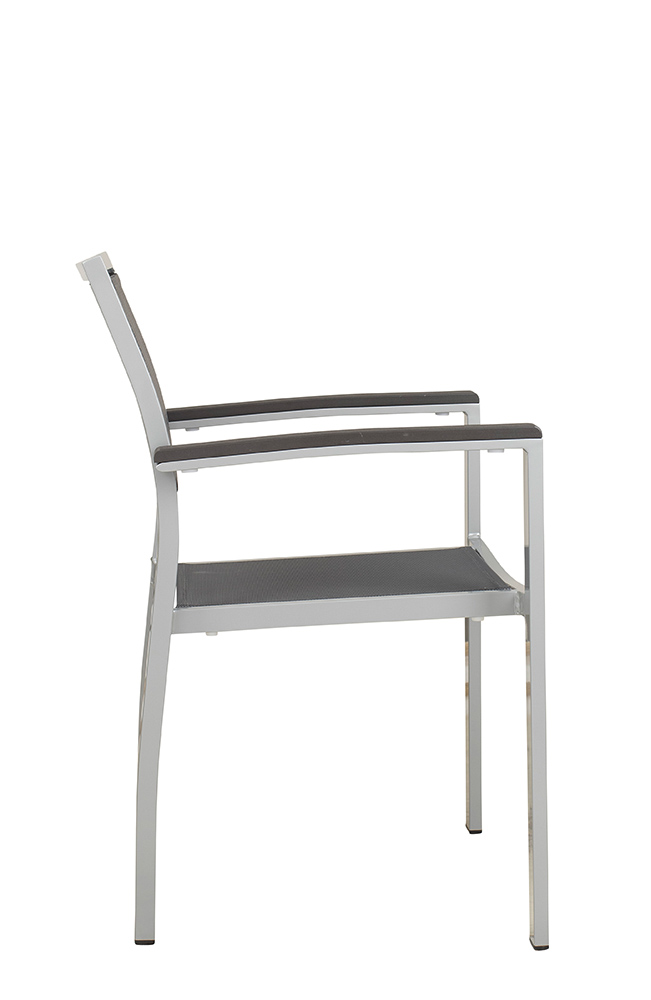 Stuhl Georgina Silber-Mixed-Grey
