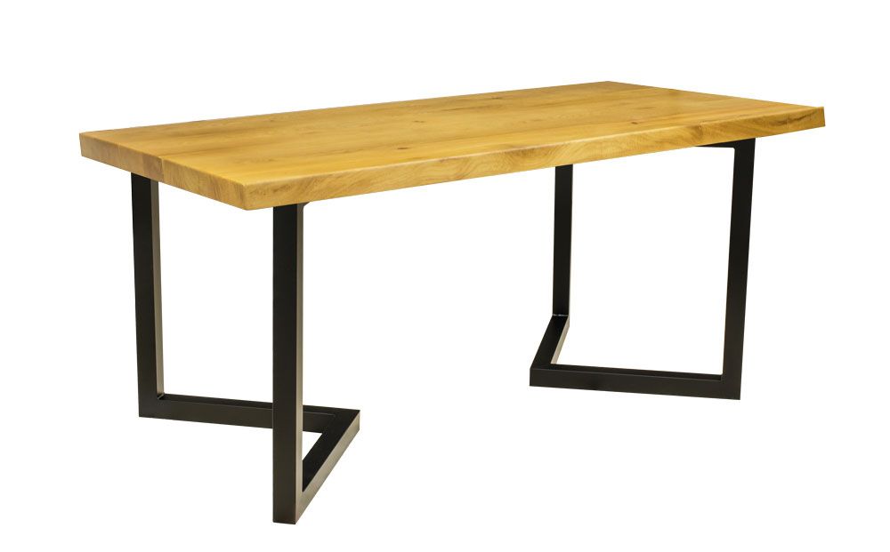 Tischgestell_L-Fuss_Stellung_2_m_Platte_mont Tischgestell Kufengestell L