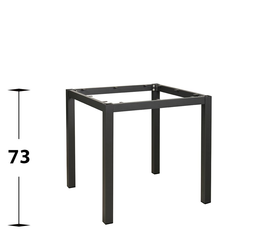 Tisch Leano-Anthrazit 80x80