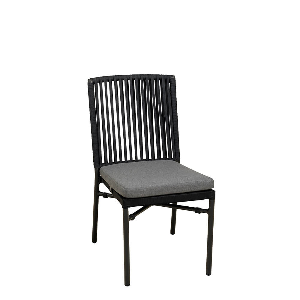 Terrassenstuhl Lomanu Dark Grey | ohne Rückenkissen