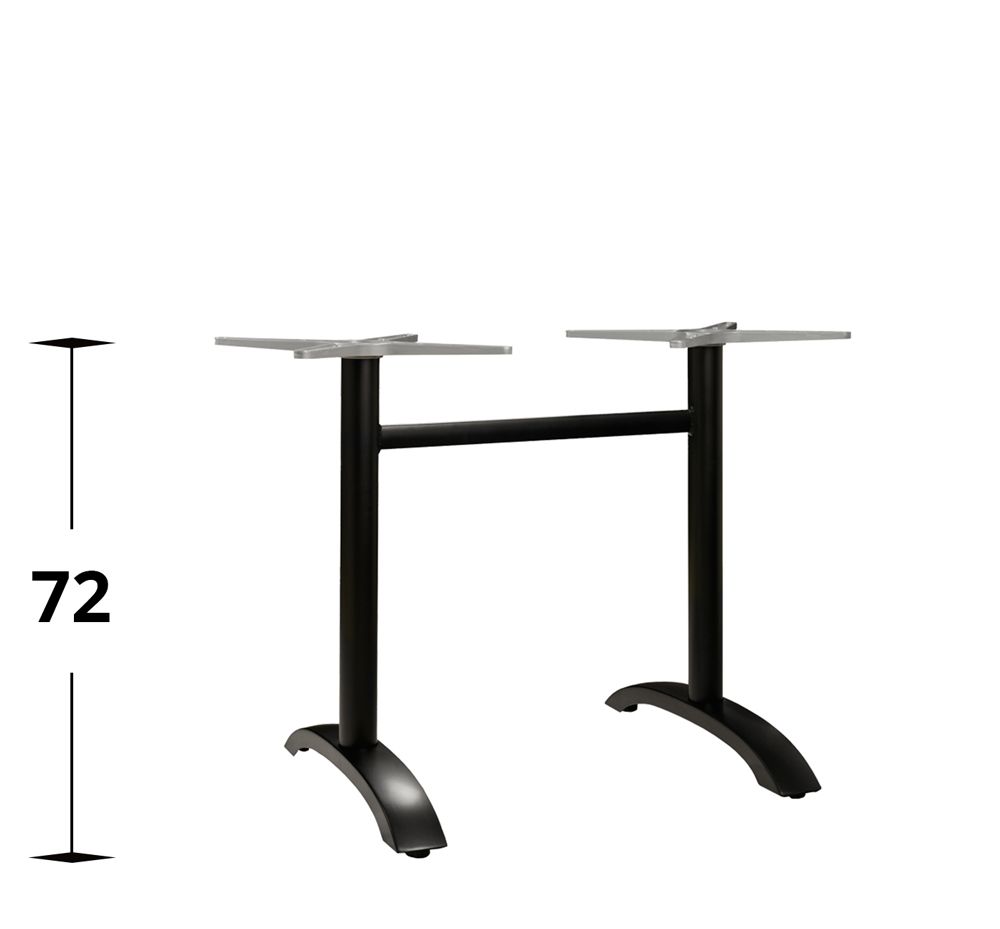 Tischgestell Ciro Double Schwarz