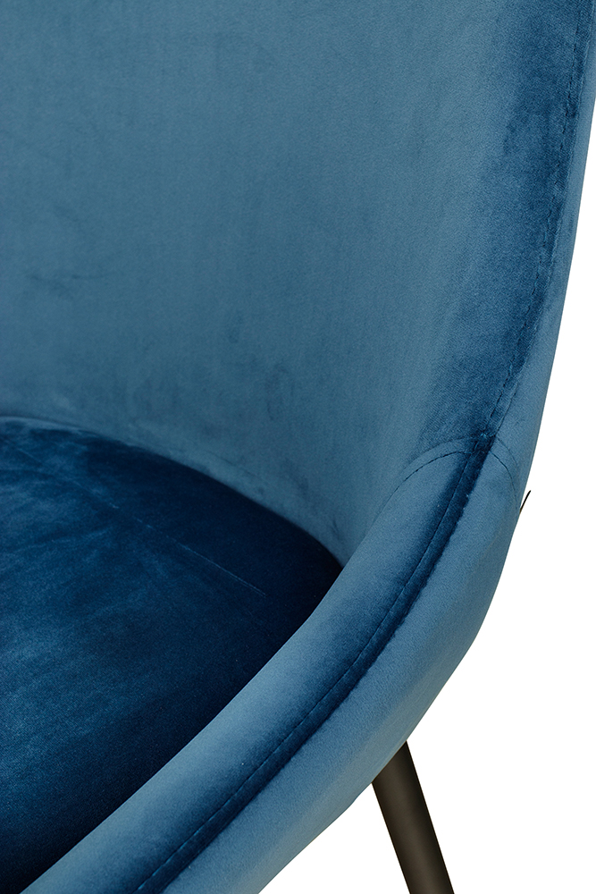 Stuhl Nedano Blue Velours