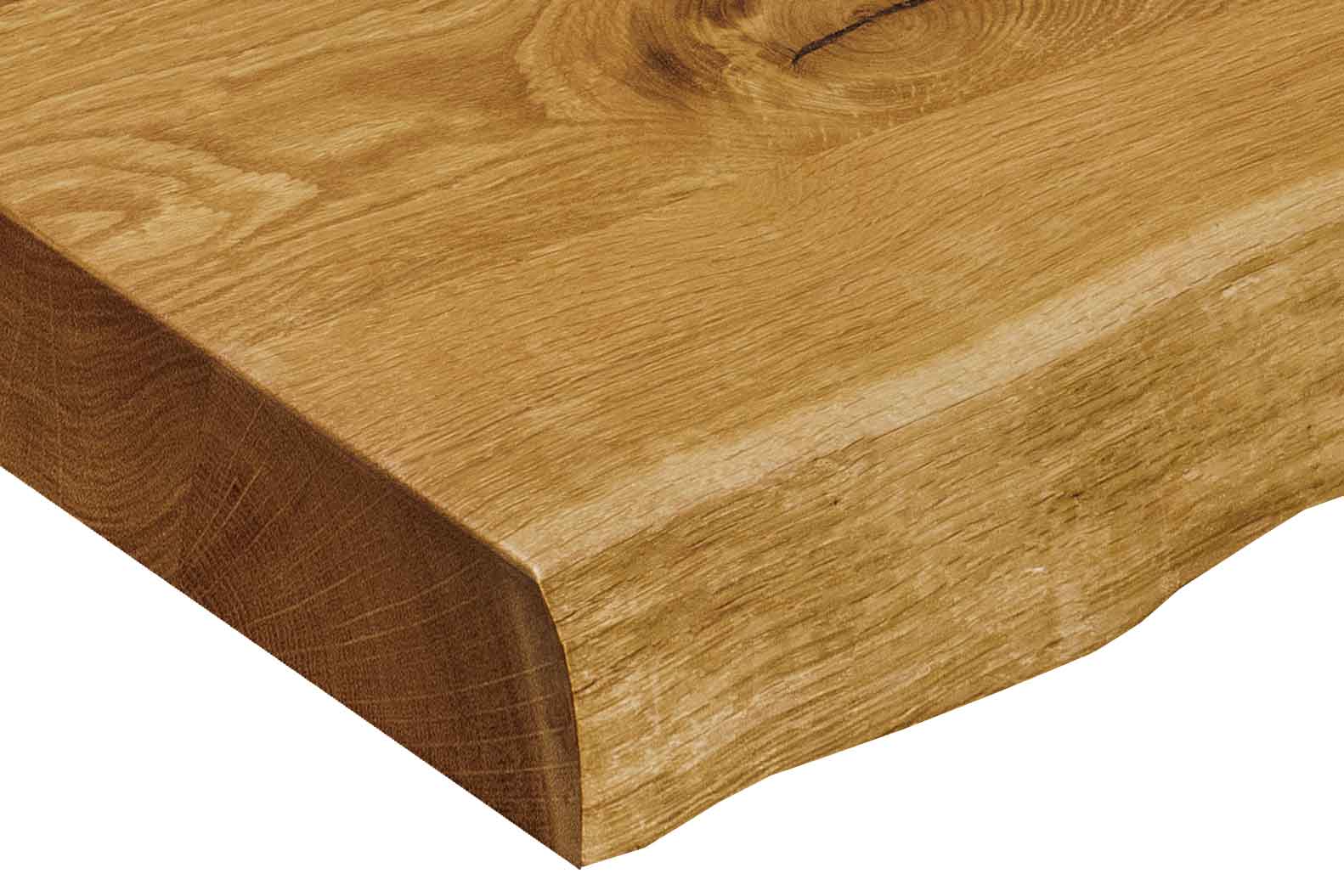 Tischplatte_Eiche_Baumkante_40mm_Ausschnitt Tischplatte Eiche mit Baumkante 40mm