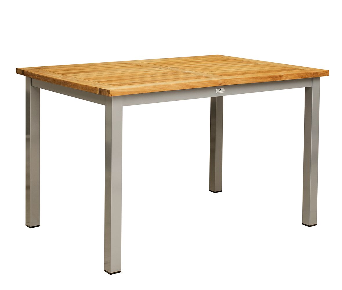Lexo-Silber-120x80cm_TP_Teak_vorne_1000px Tisch Leano-Silber 120x80