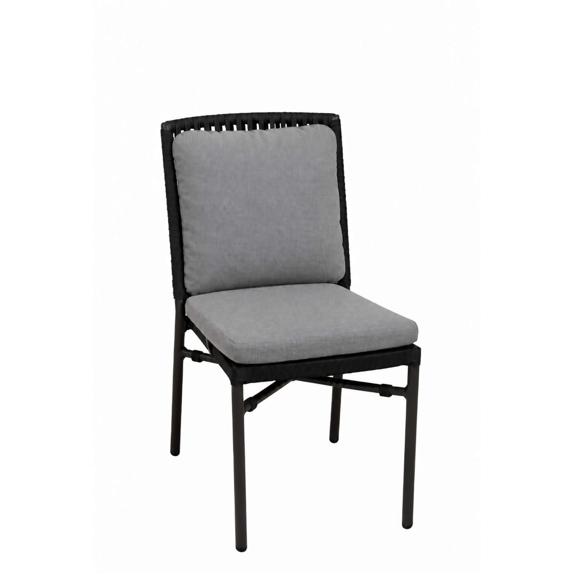 Terrassenstuhl Lomanu Dark Grey | mit Quick Dry Kissen