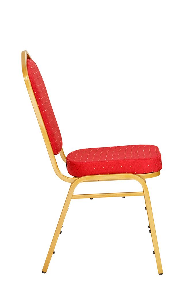 gastronomie-konferenzstuhl-rom-1-plus-_2 Lackierung: Gold/Bezug: Rot