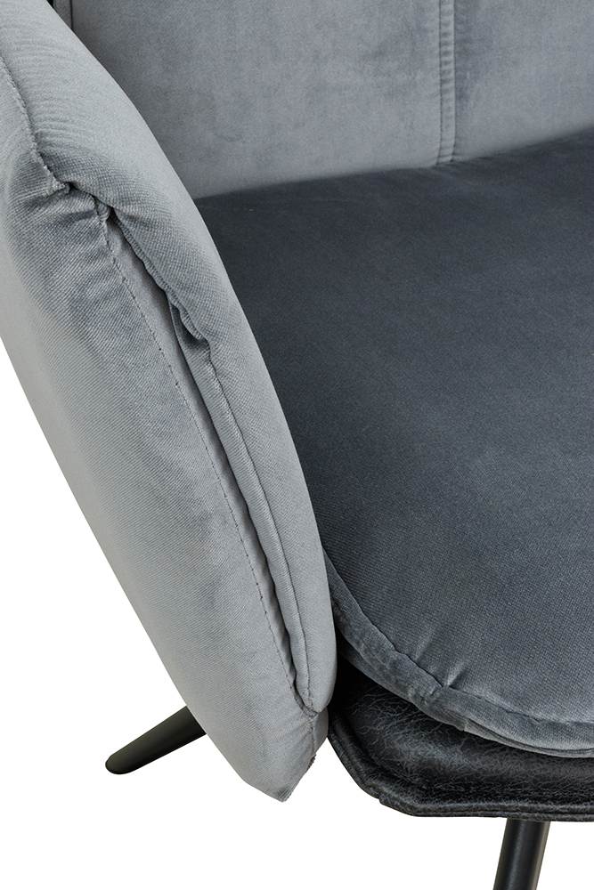 Stuhl Edmo-Arm DUO Gris