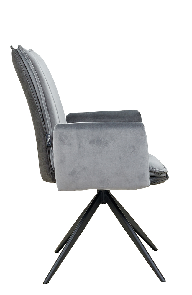 Stuhl Edmo-Arm DUO Gris