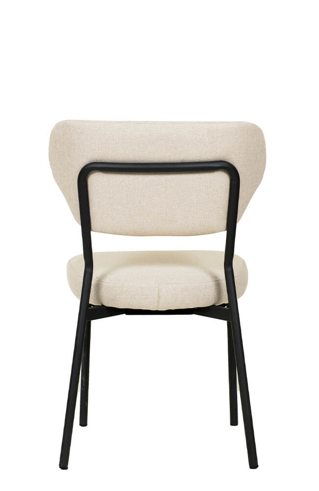 Stapelstuhl mit Bezug Doku Beige Stapelstuhl mit Bezug Doku Beige