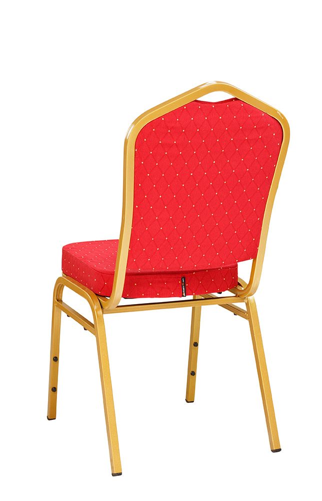 gastronomie-konferenzstuhl-rom-1-plus-_1 Lackierung: Gold/Bezug: Rot
