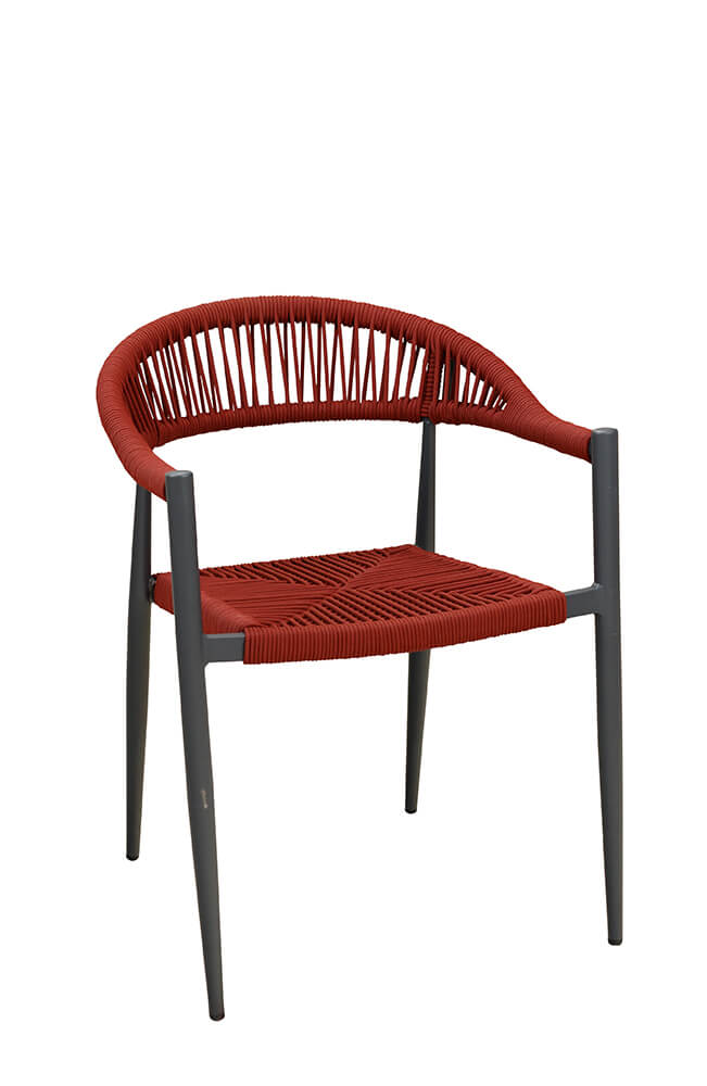 Stuhl Sanora Rope Red Stuhl Sanora Rope Red