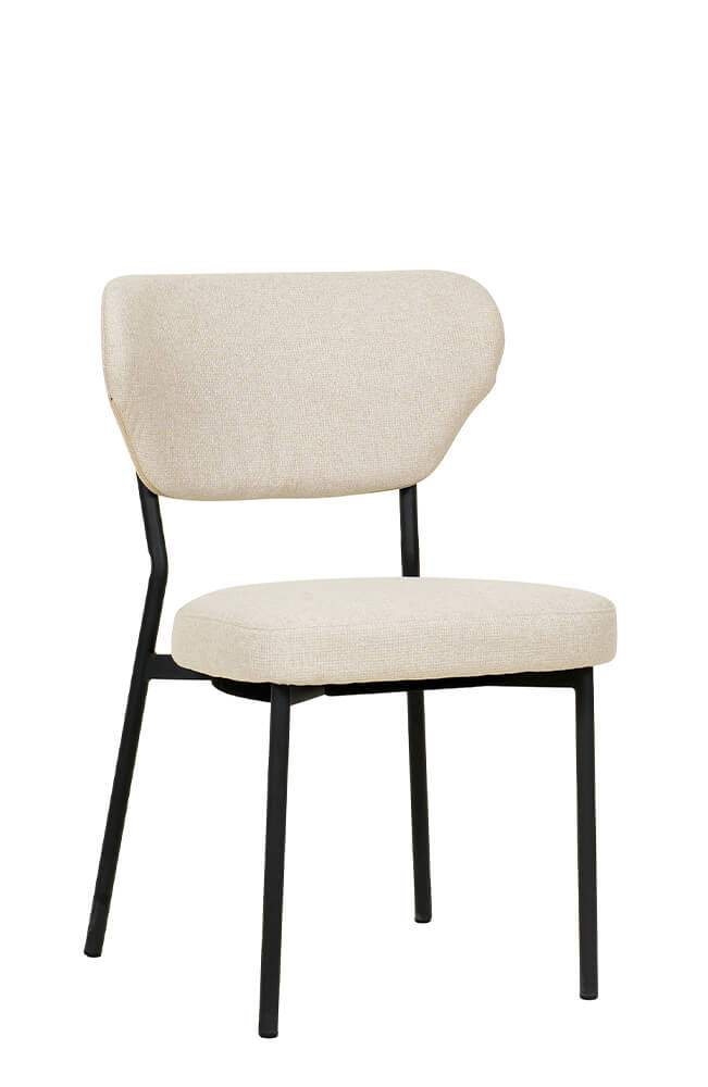 Stapelstuhl mit Bezug Doku Beige Stapelstuhl mit Bezug Doku Beige