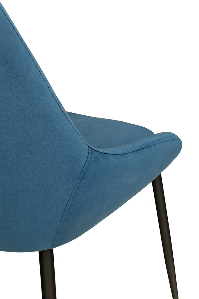 Stuhl Nedano Blue Velours