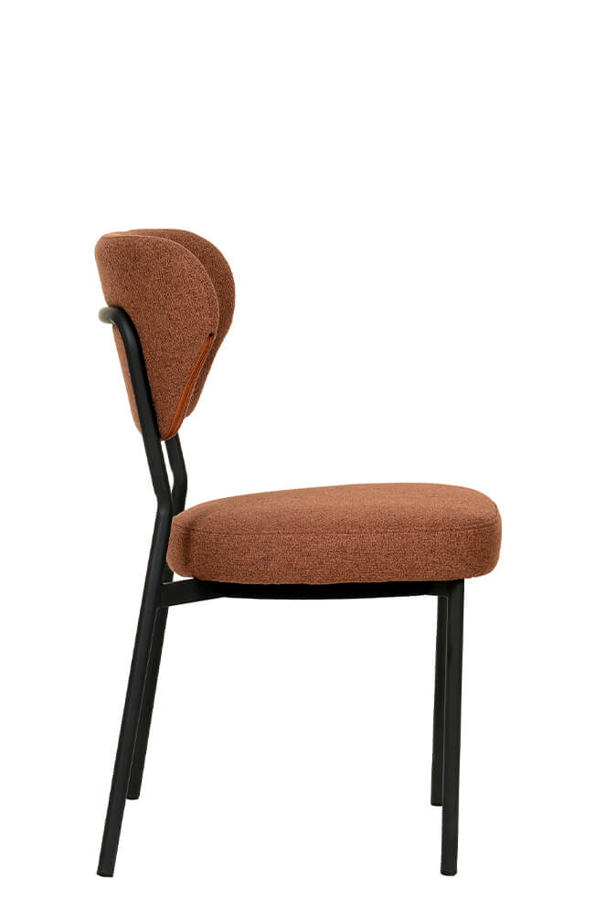 Stapelstuhl mit Bezug Doku Braun Stapelstuhl mit Bezug Doku Braun