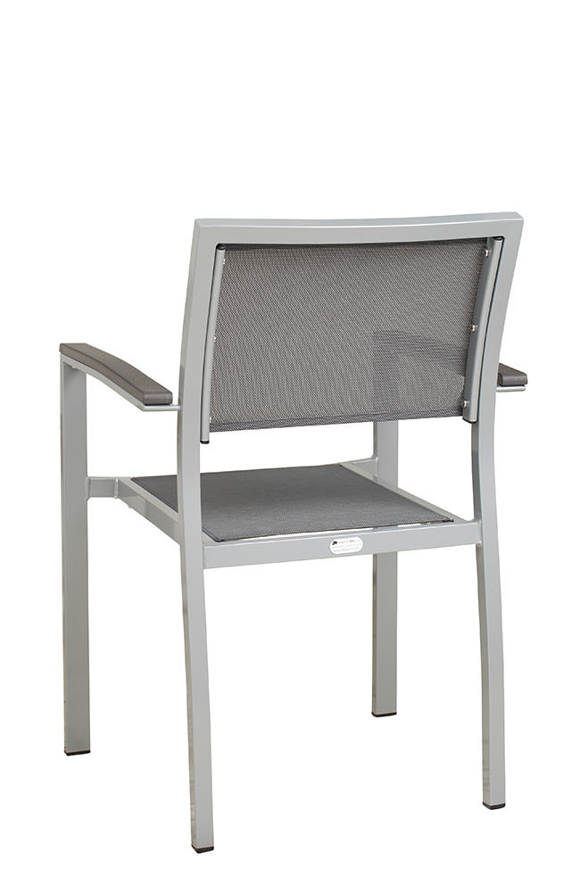 Stuhl Georgina Silber-Mixed-Grey