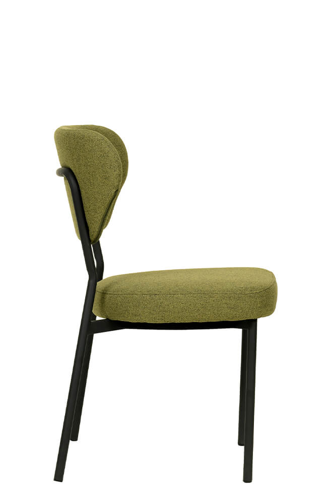 Stapelstuhl mit Bezug Doku Grün Stapelstuhl mit Bezug Doku Grün