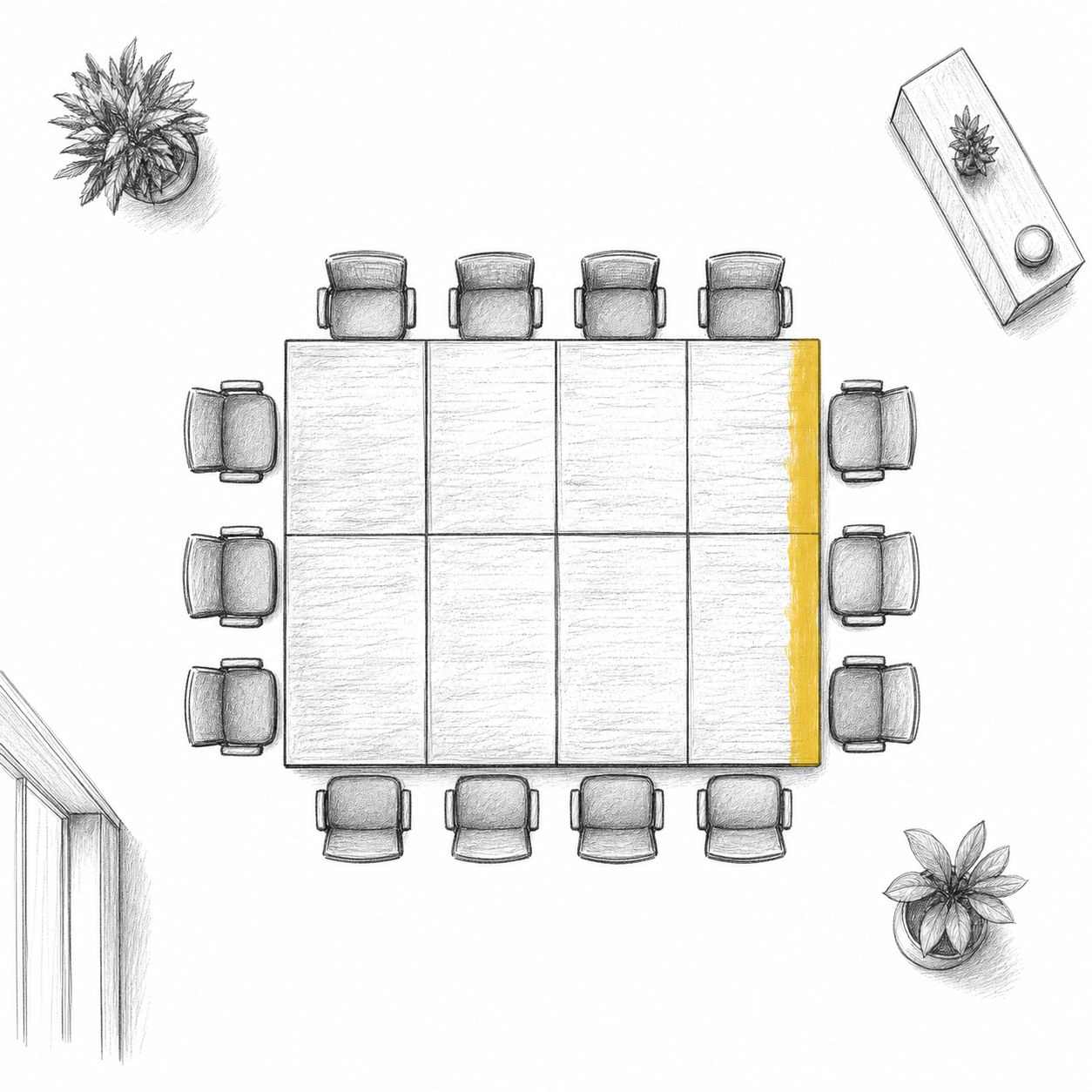 Blockbestuhlung