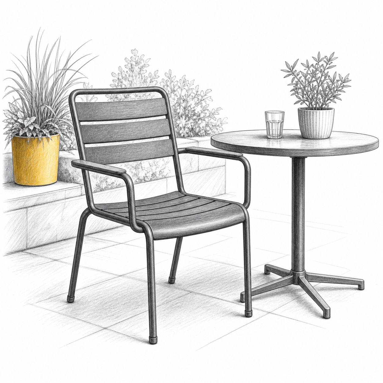 Terrassenstuhl