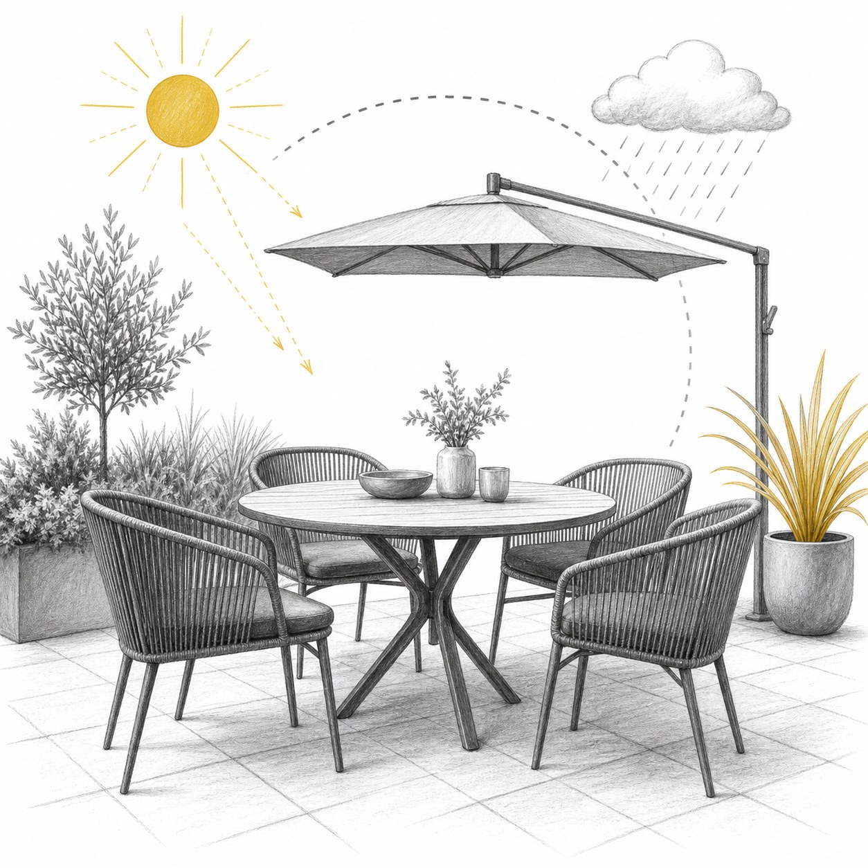 Outdoor-Gastronomiemöbel auswählen: wetterfest, stapelbar und pflegeleicht