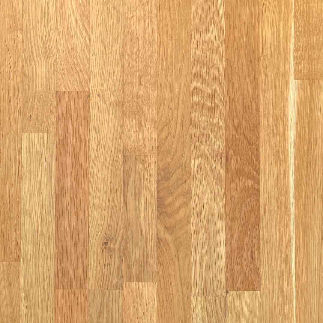 Eiche-Facette-40mm-Detail Tischplatte Eiche Facettenkante 40mm