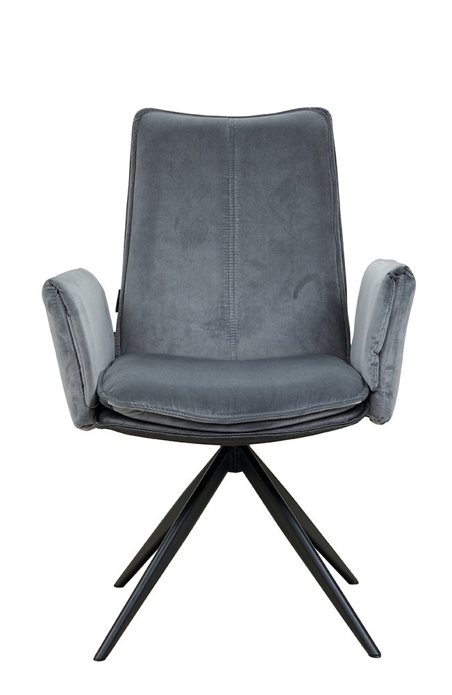 Stuhl Edmo-Arm DUO Gris