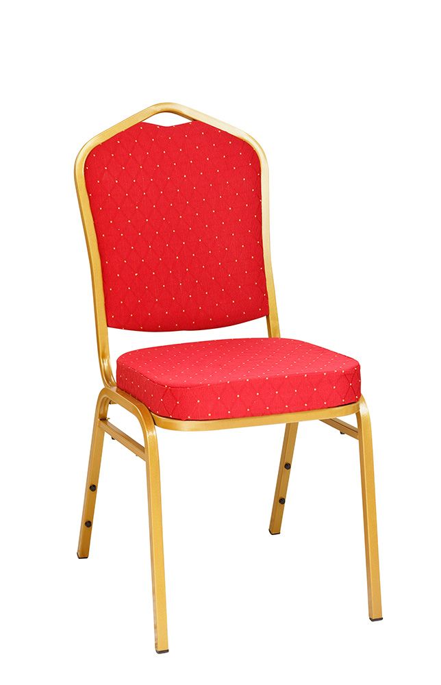 gastronomie-konferenzstuhl-rom-1-plus-_0 Lackierung: Gold/Bezug: Rot