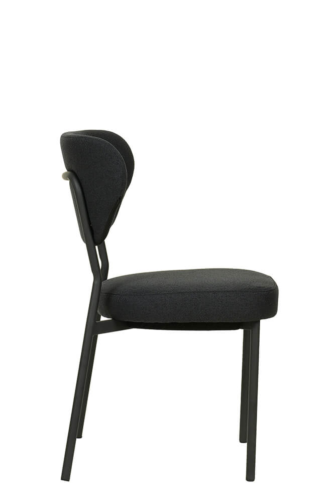 Stapelstuhl mit Bezug Doku Schwarz Stapelstuhl mit Bezug Doku Schwarz