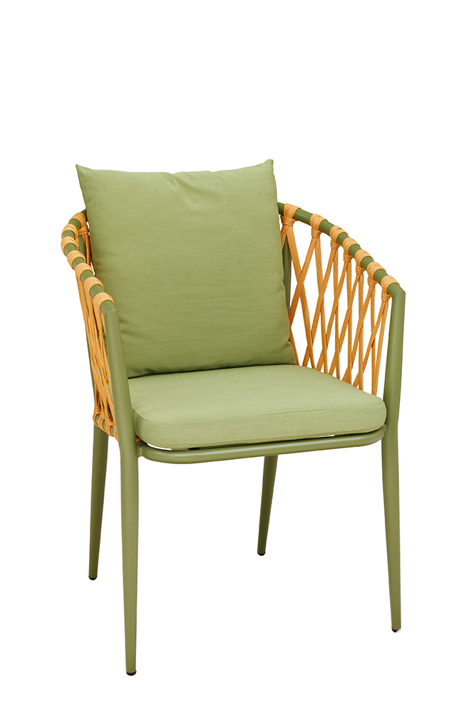 Stuhl Cosma green orange