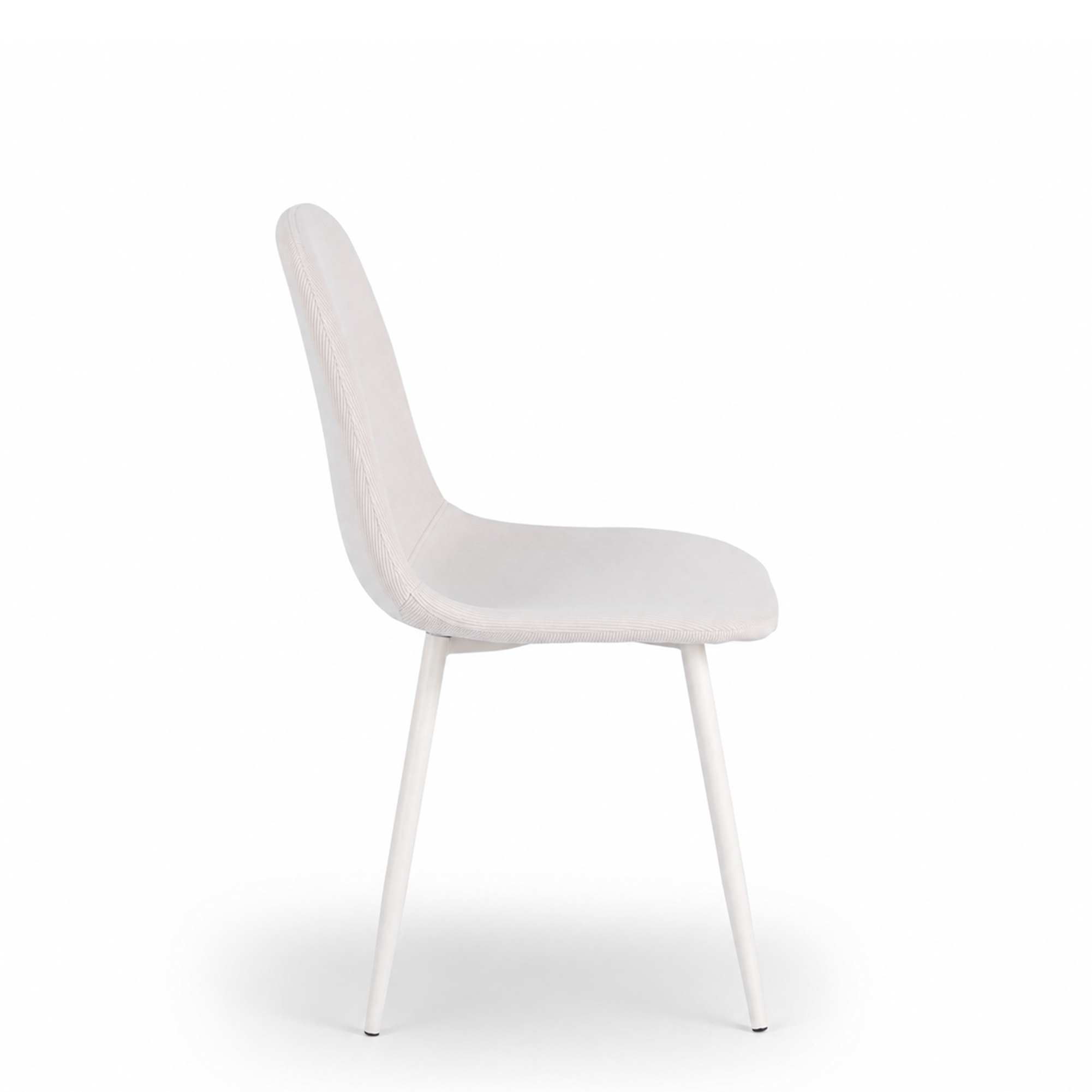 Gastronomiemoebel Polsterstuhl Jonis Eco Grey Creme - Seitenansicht