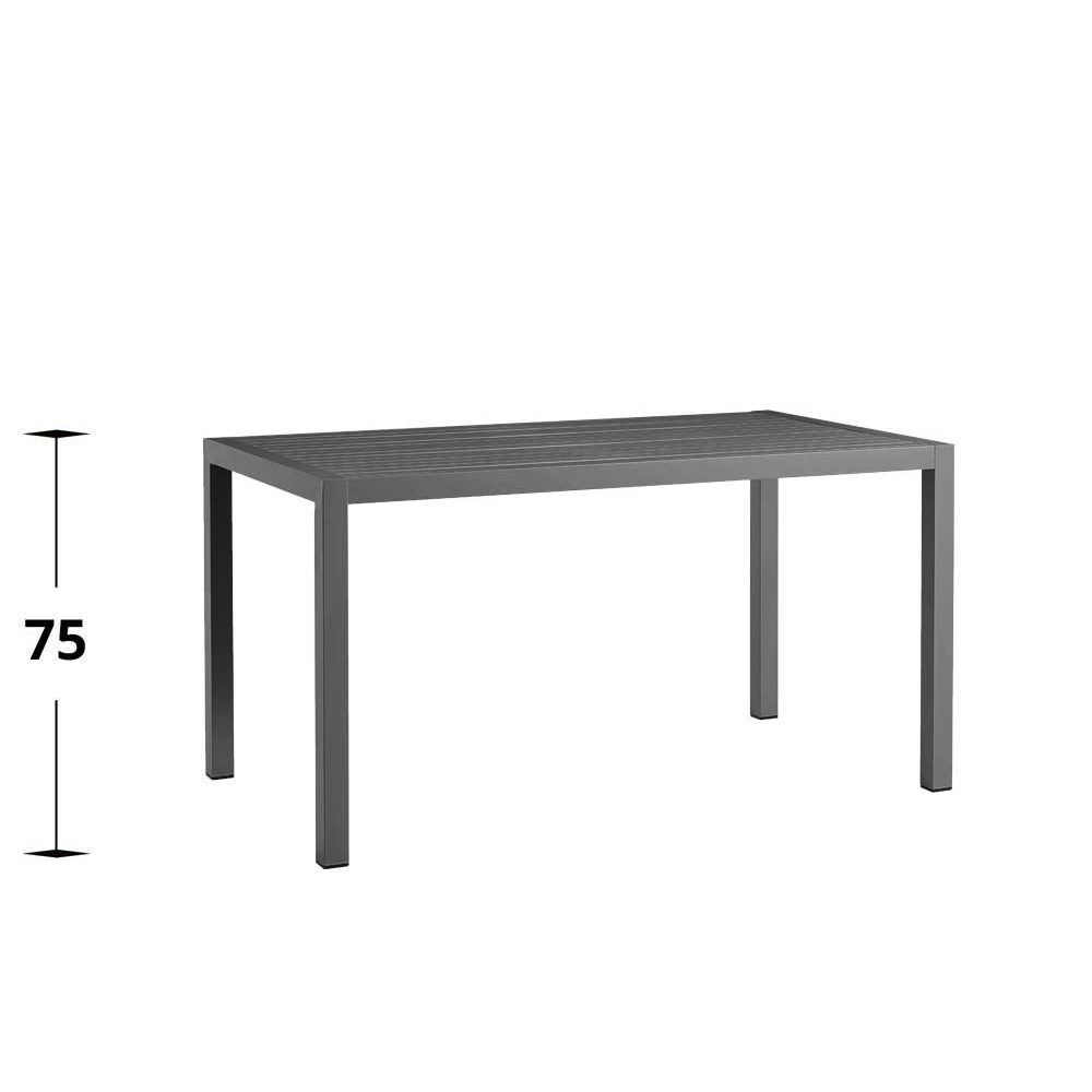 Metalltisch Conrada 140x80 Anthrazit